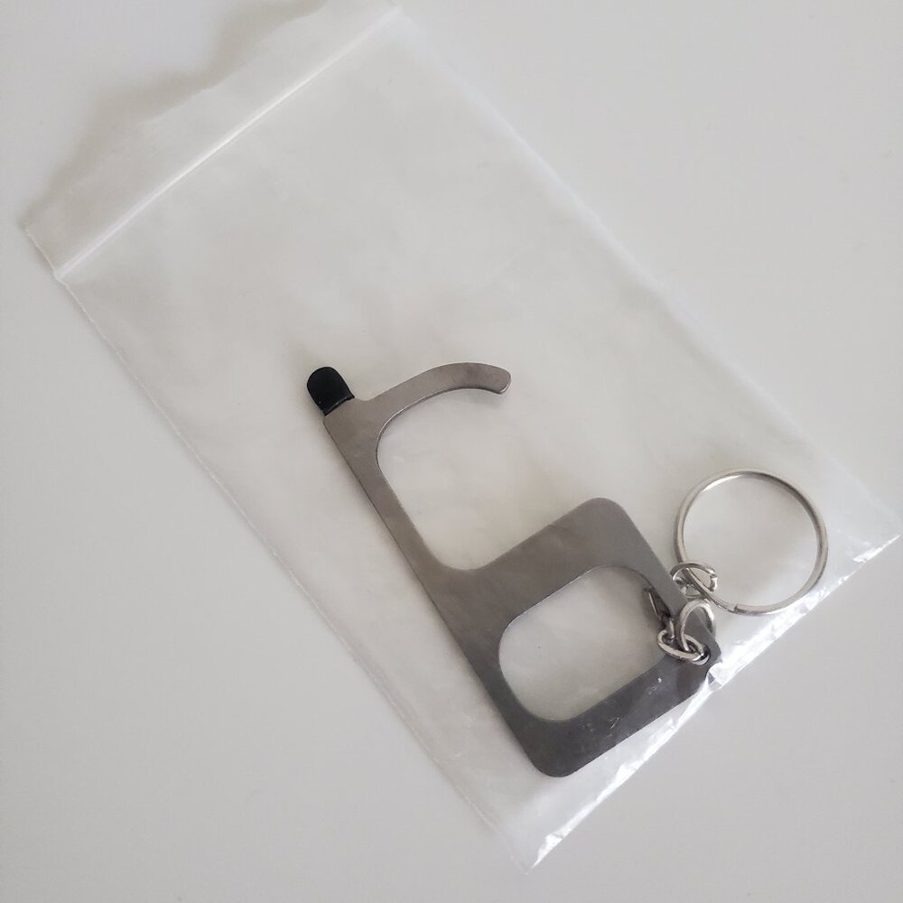 (NEW) No-Contact Hygienic Keychains Touchless Keychain No Touch Door Opener